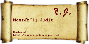 Noszály Judit névjegykártya